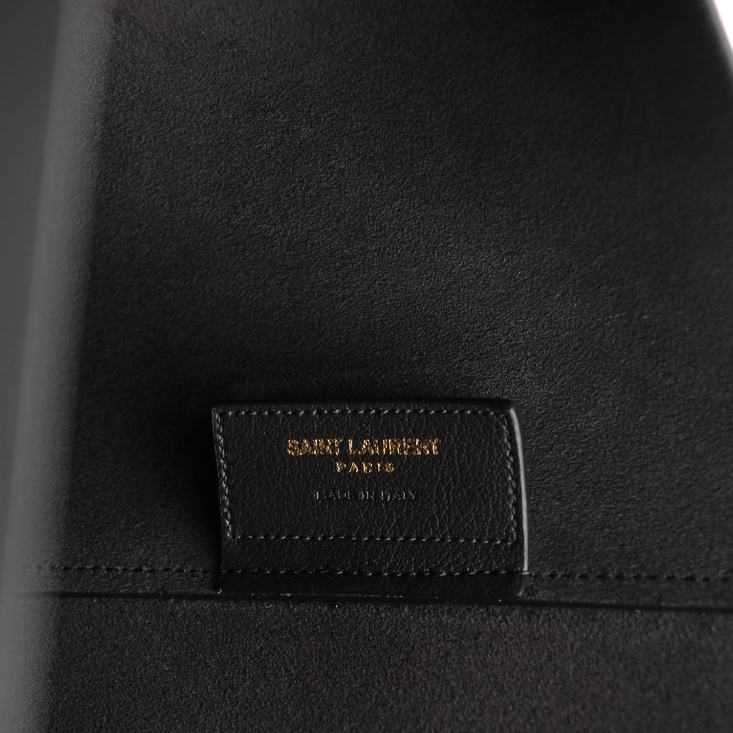 Saint Laurent Calfskin Large Shopping Tote Dark Grey 7 of 9