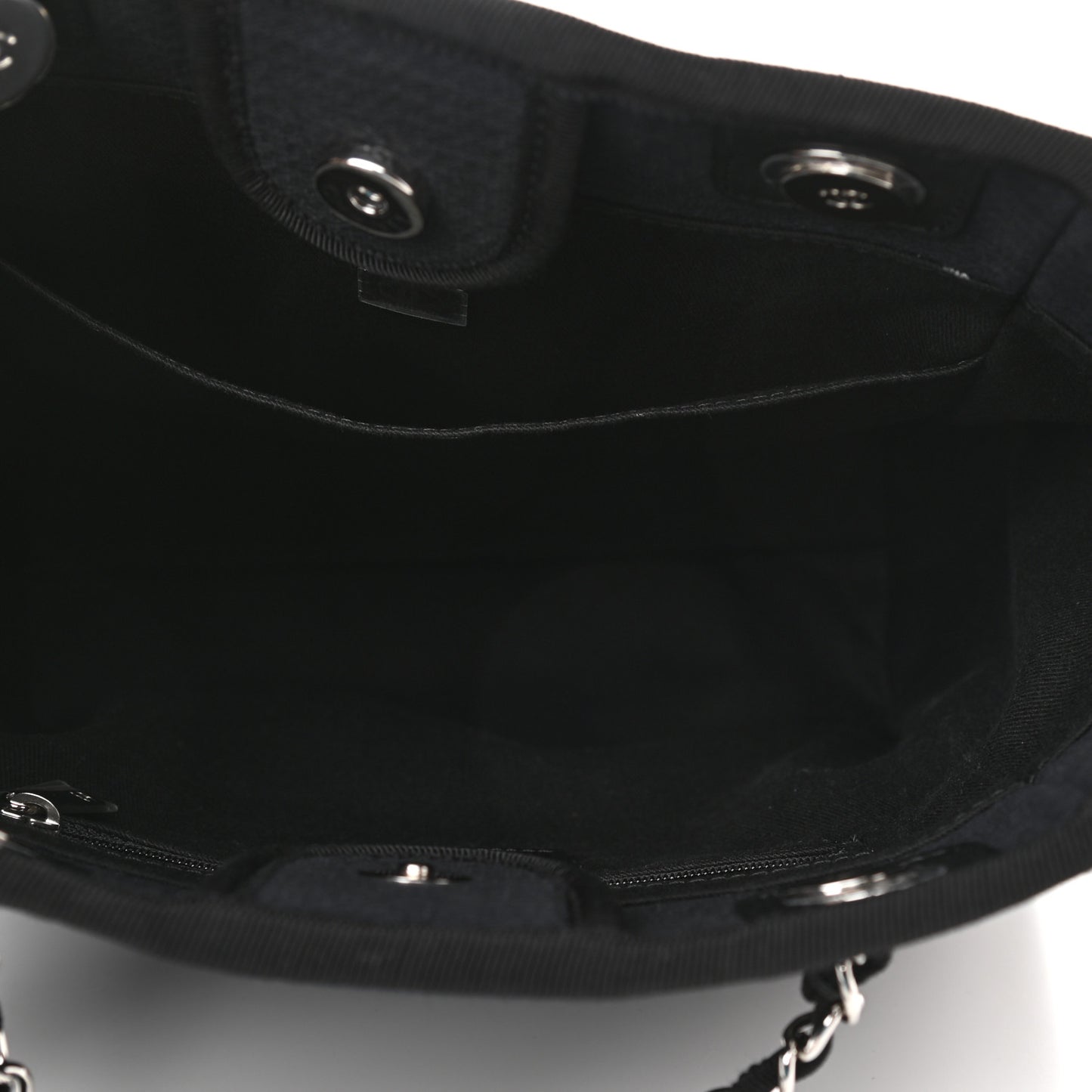 Mixed Fibers Mini Deauville Tote Black
