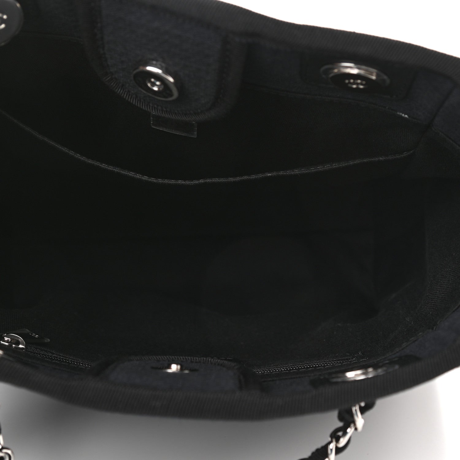 Chanel Mixed Fibers Mini Deauville Tote Black 5 of 11