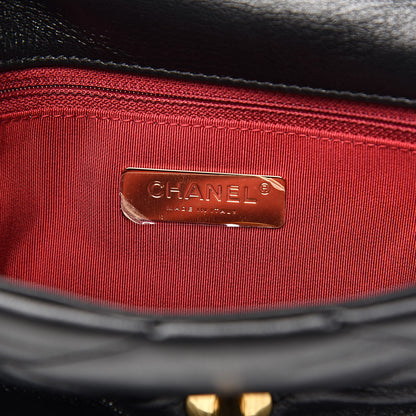 Chanel Goatskin Quilted Medium 19 Flap Black 6 of 11