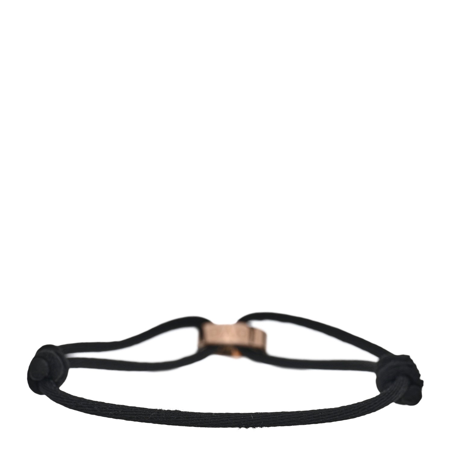 Cartier 18K Pink Gold Charity LOVE Adjustable Cord Bracelet Black 2 of 3