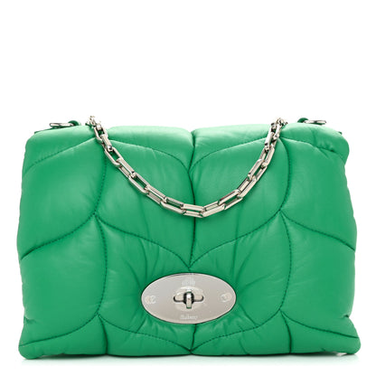 Mulberry Nappa Pillow Quilted Little Softie Bag Lawn Green 1 of 9