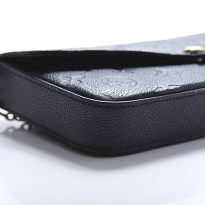 Louis Vuitton Empreinte Pochette Felicie Chain Wallet Black 11 of 15