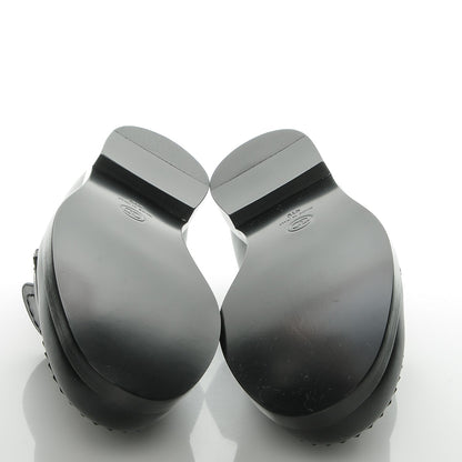 Chanel Shiny Calfskin CC Loafers 41 Black 5 of 8