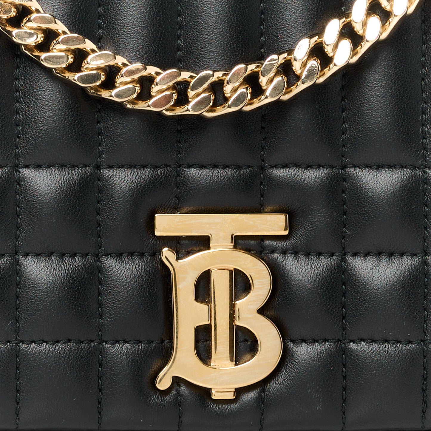 Lambskin Quilted Small Lola Bag Black