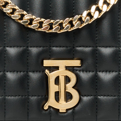 Burberry Lambskin Quilted Small Lola Bag Black 7 of 11