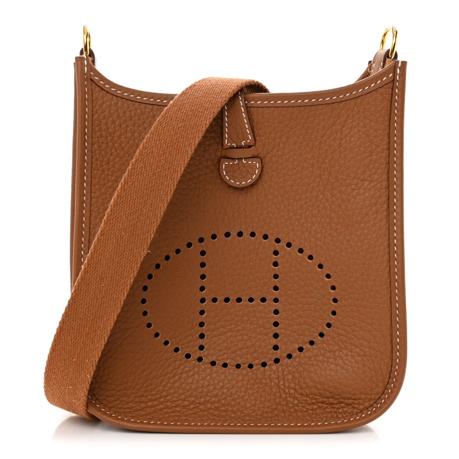 Hermes Taurillon Clemence Evelyne TPM Gold 1 of 10