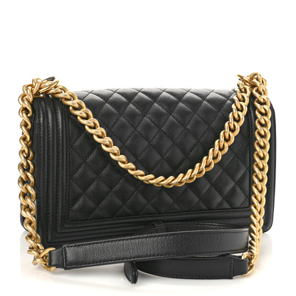 Chanel Caviar Quilted Medium Boy Flap Black 3 of 10
