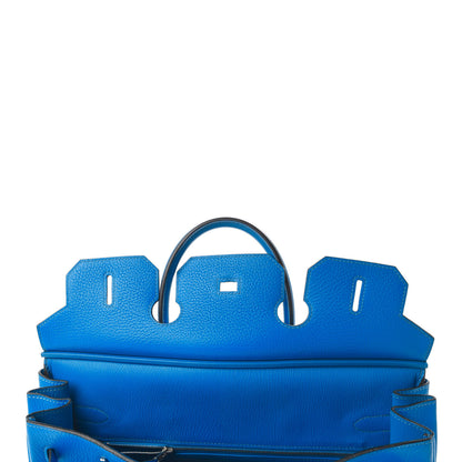 Hermes Taurillon Clemence Birkin 35 Bleu Hydra 9 of 32