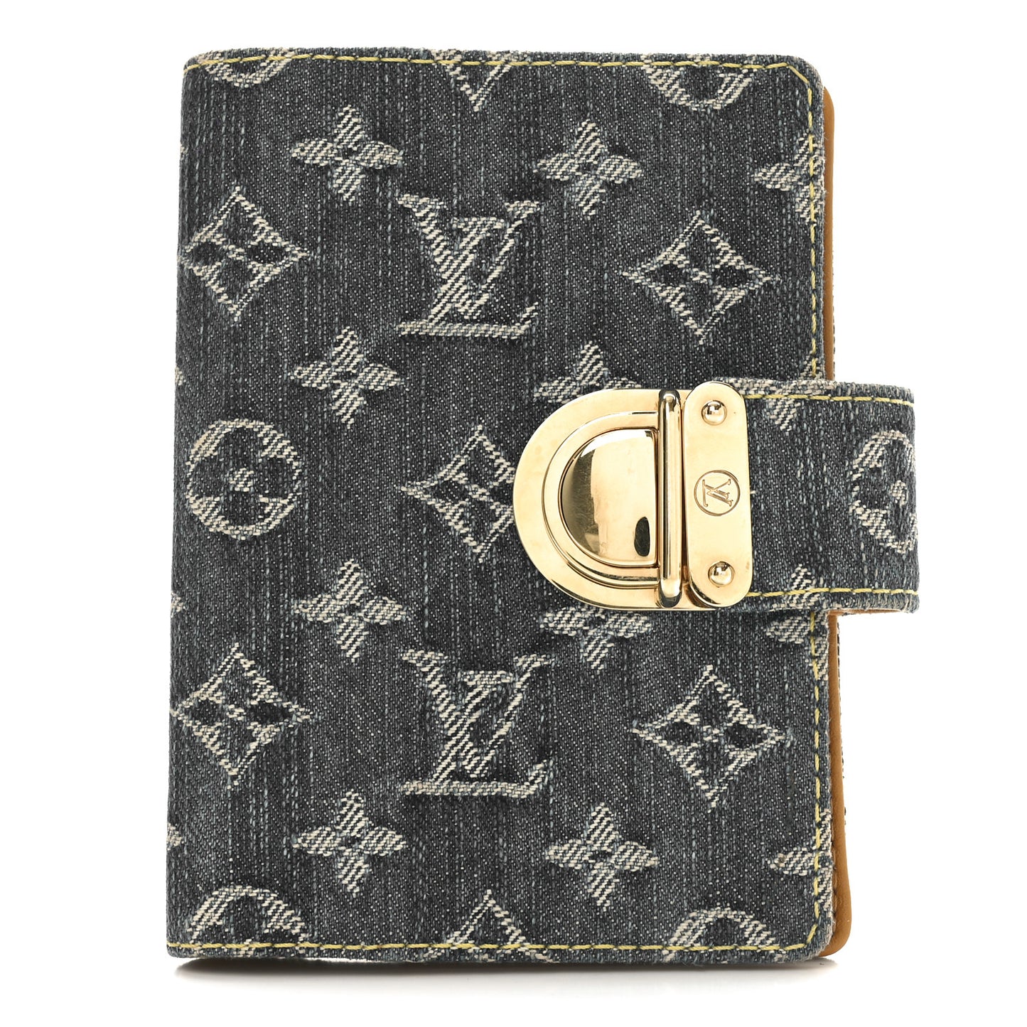 Monogram Denim Agenda PM Blue