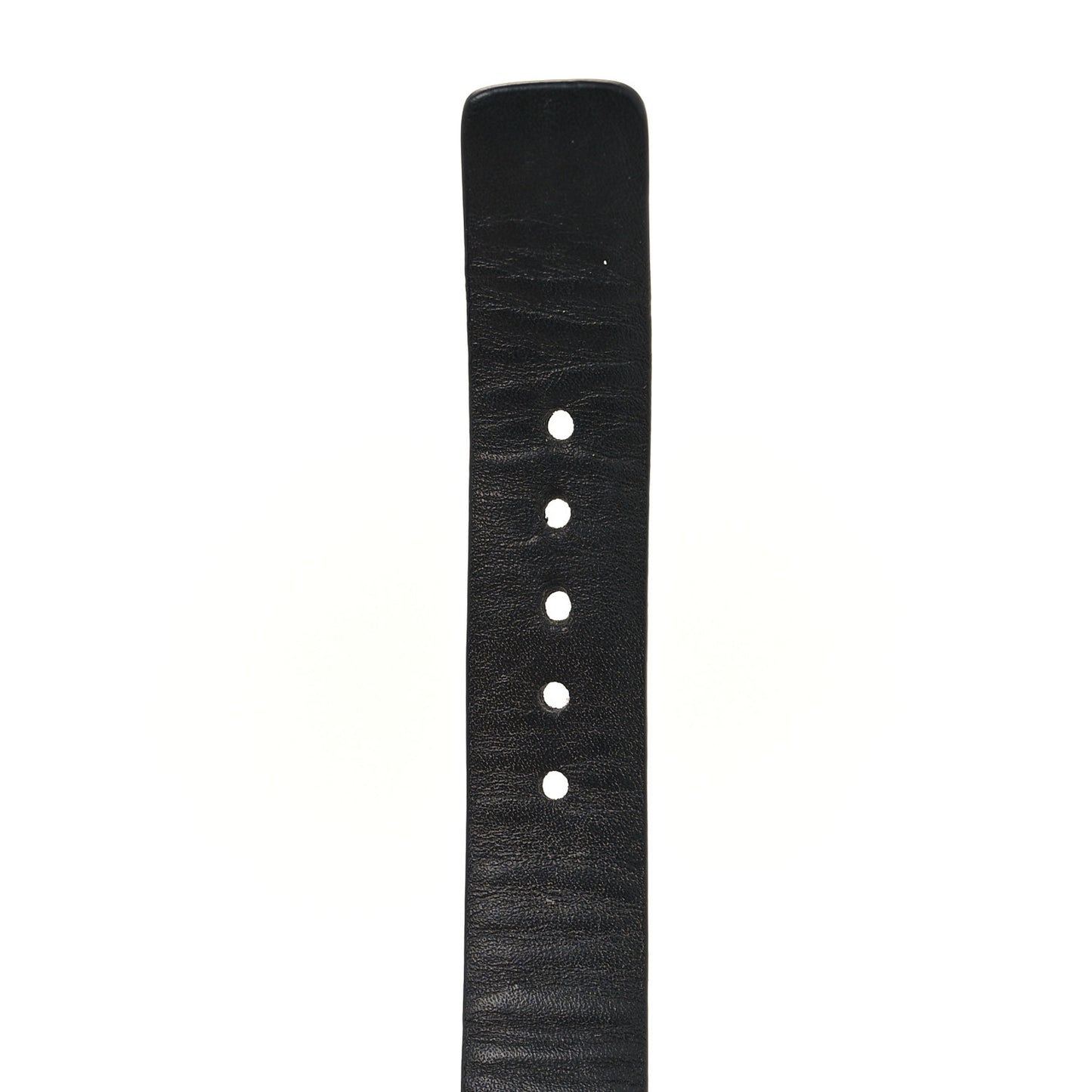 Calfskin Logo Buckle Bracelet S Black