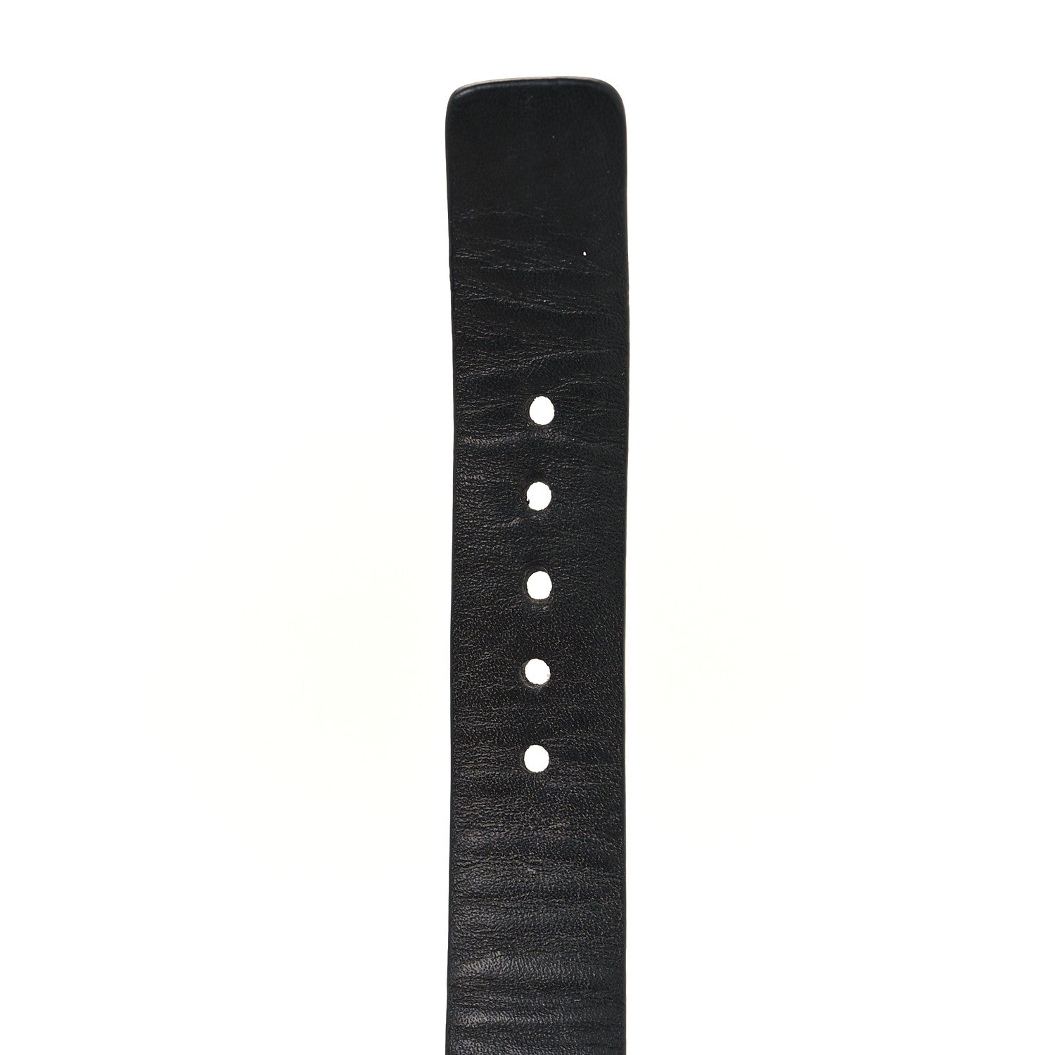 Chanel Calfskin Logo Buckle Bracelet S Black 5 of 6