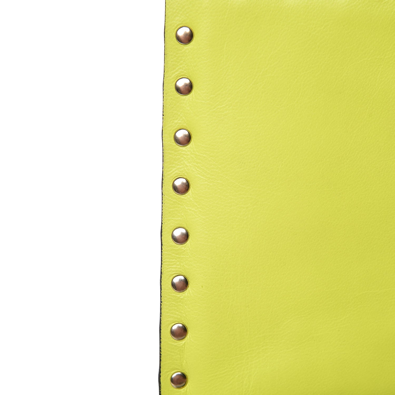 Valentino Garavani Nappa Canvas Camouflage Rockstud Wristlet Clutch Yellow Fluo Green 10 of 12