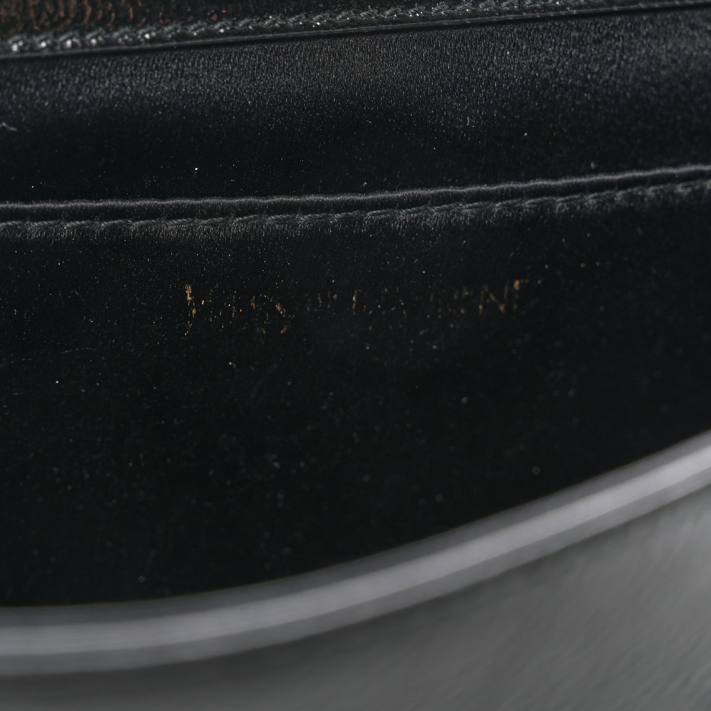 Textured Patent Monogram Large Belle De Jour Clutch Black