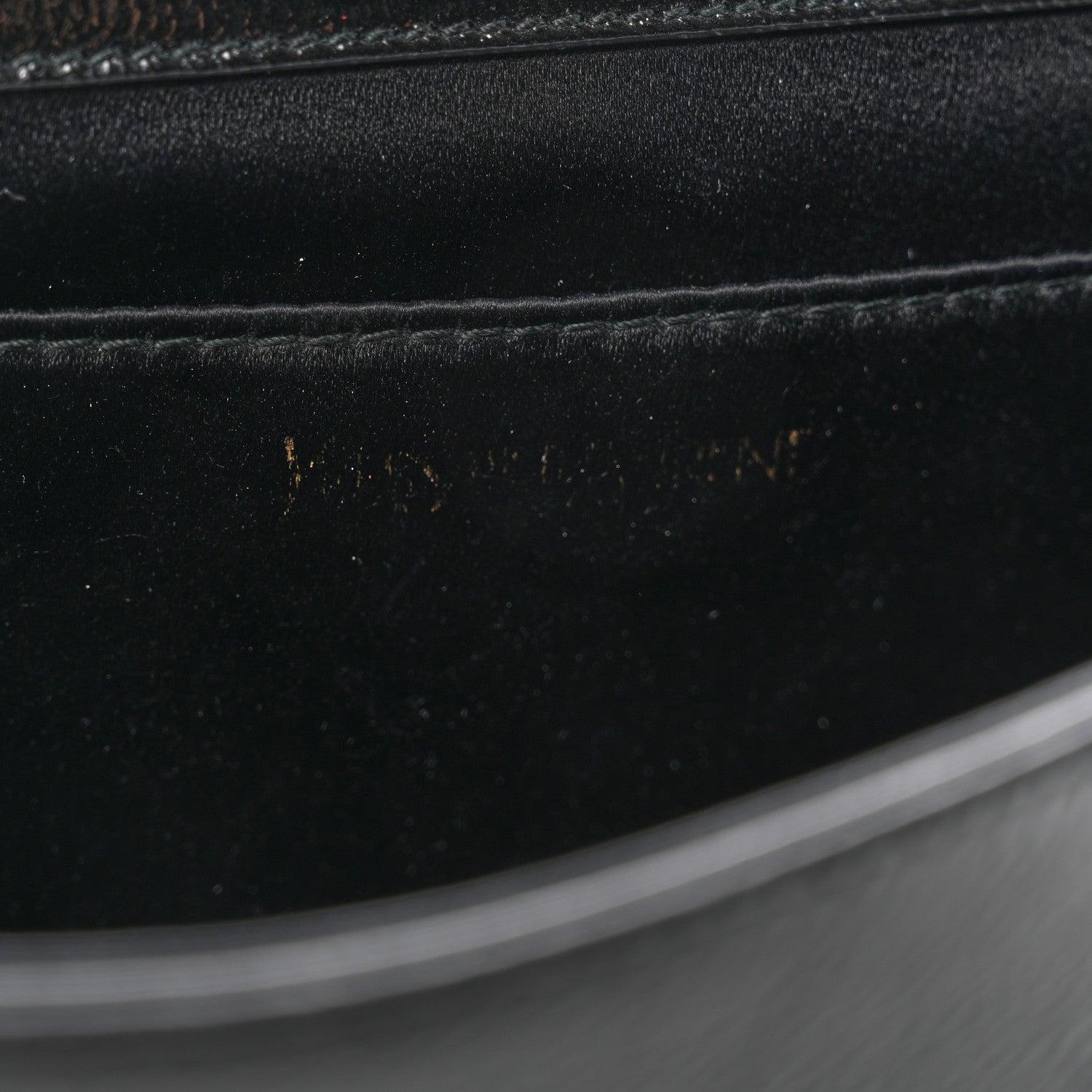 Saint Laurent Textured Patent Monogram Large Belle De Jour Clutch Black 7 of 7