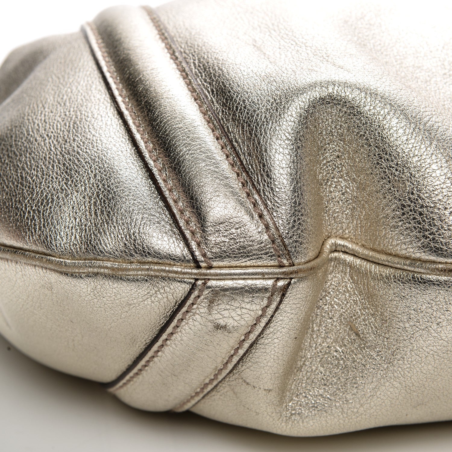 Gucci Metallic Calfskin Medium Britt Tote Gold 9 of 11