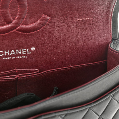 Chanel Lambskin Quilted Medium Double Flap Black 13 of 16