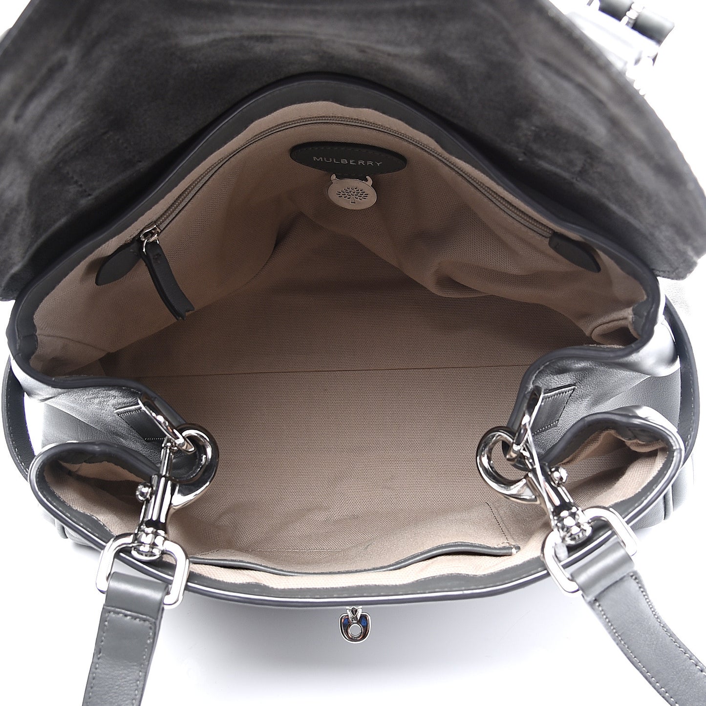 Smooth Calfskin Medium Alexa Pavement Grey