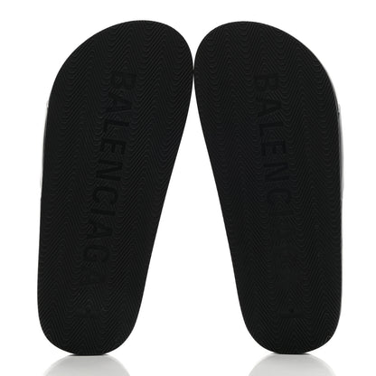 Balenciaga Nappa Pool Slide Sandals 36 Black 5 of 8