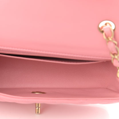 Chanel Lambskin Quilted Mini Rectangular Flap Pink 5 of 12