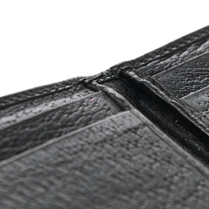 Gucci Calfskin Boar Effect GG Marmont Bi-Fold Wallet Black 8 of 12