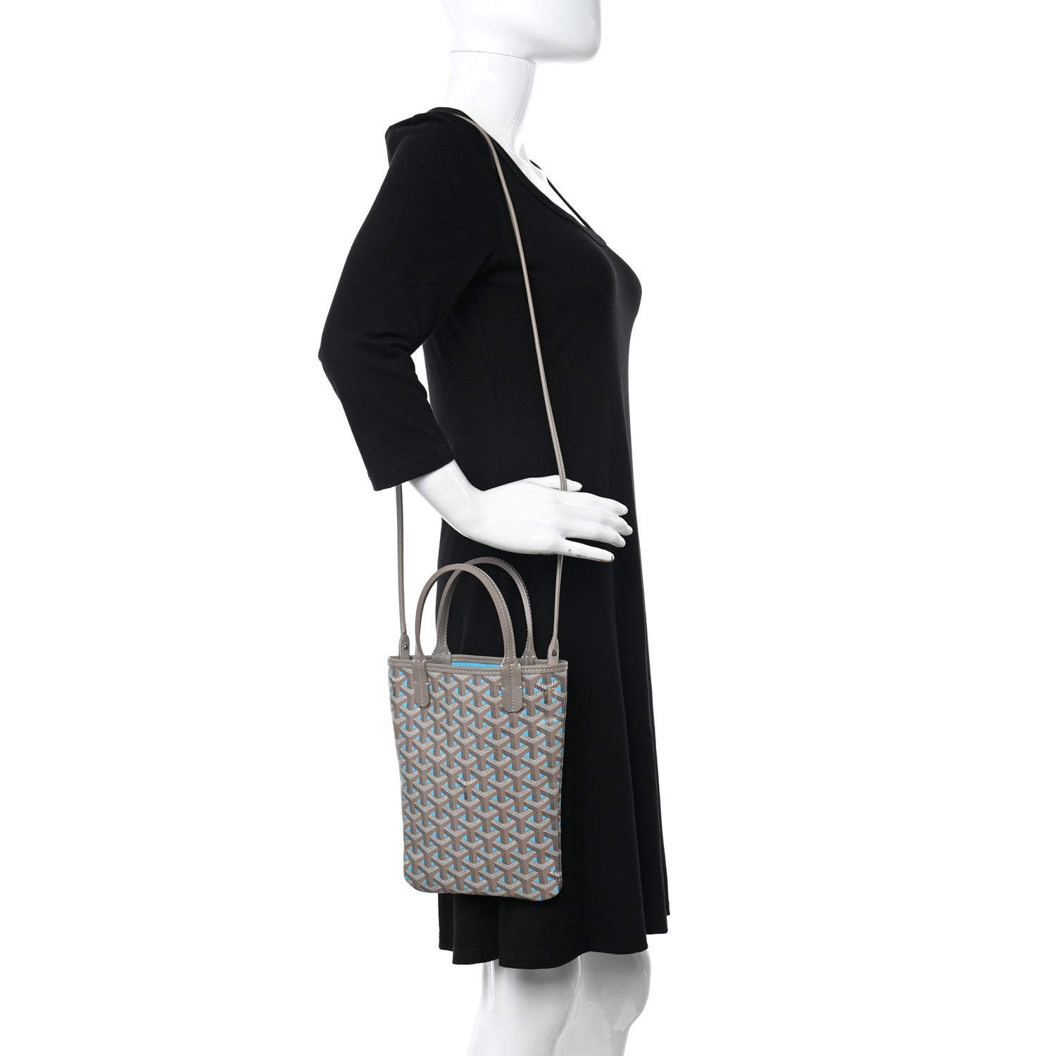 Goyard Goyardine Poitiers Claire Voie Tote Grege Turquoise 2 of 10