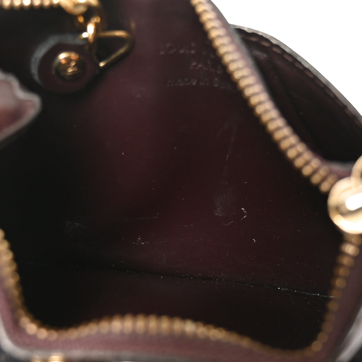 Vernis Key Pouch Amarante