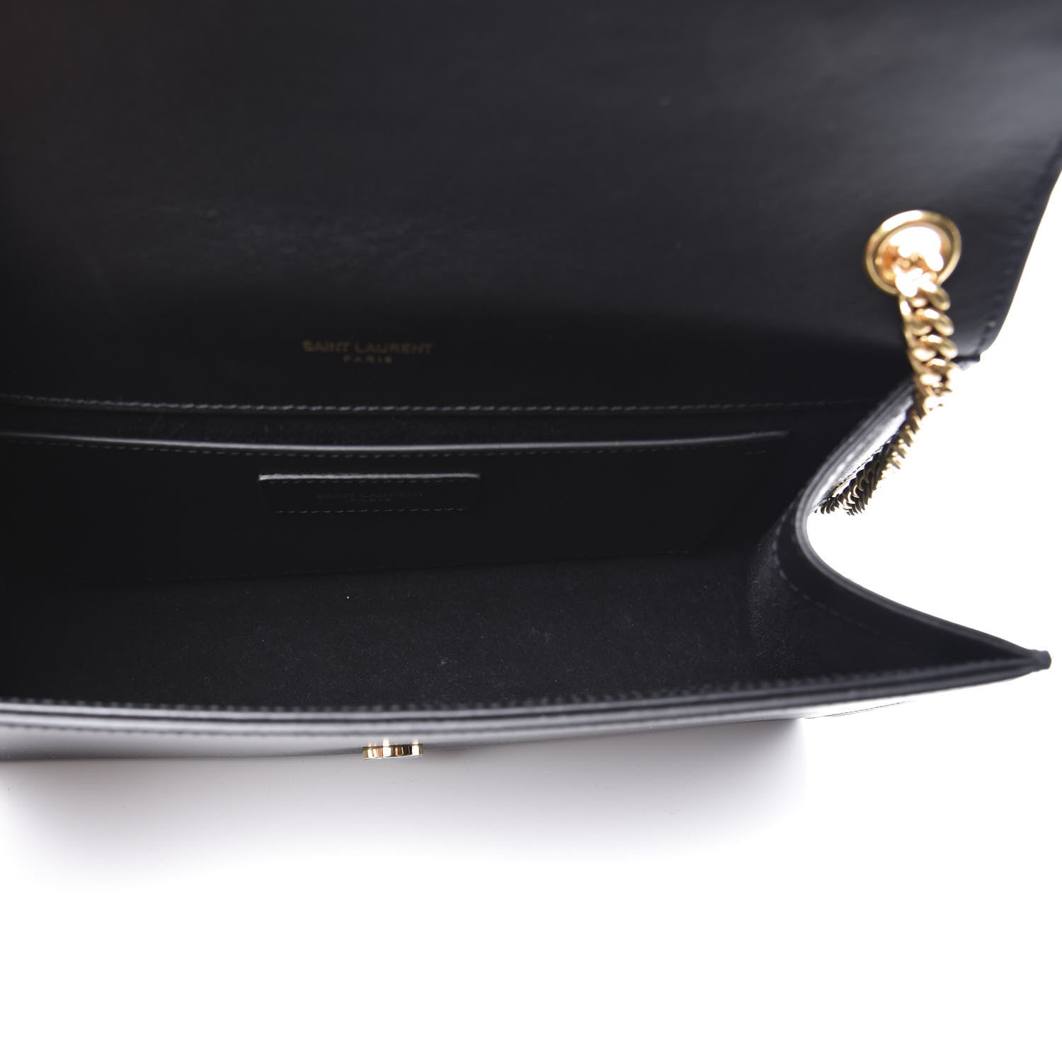 Saint Laurent Smooth Calfskin Medium Classic Monogram Kate Tassel Satchel Black 4 of 11