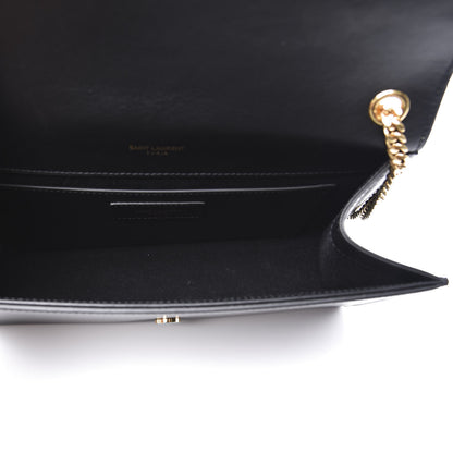 Saint Laurent Smooth Calfskin Medium Classic Monogram Kate Tassel Satchel Black 4 of 11