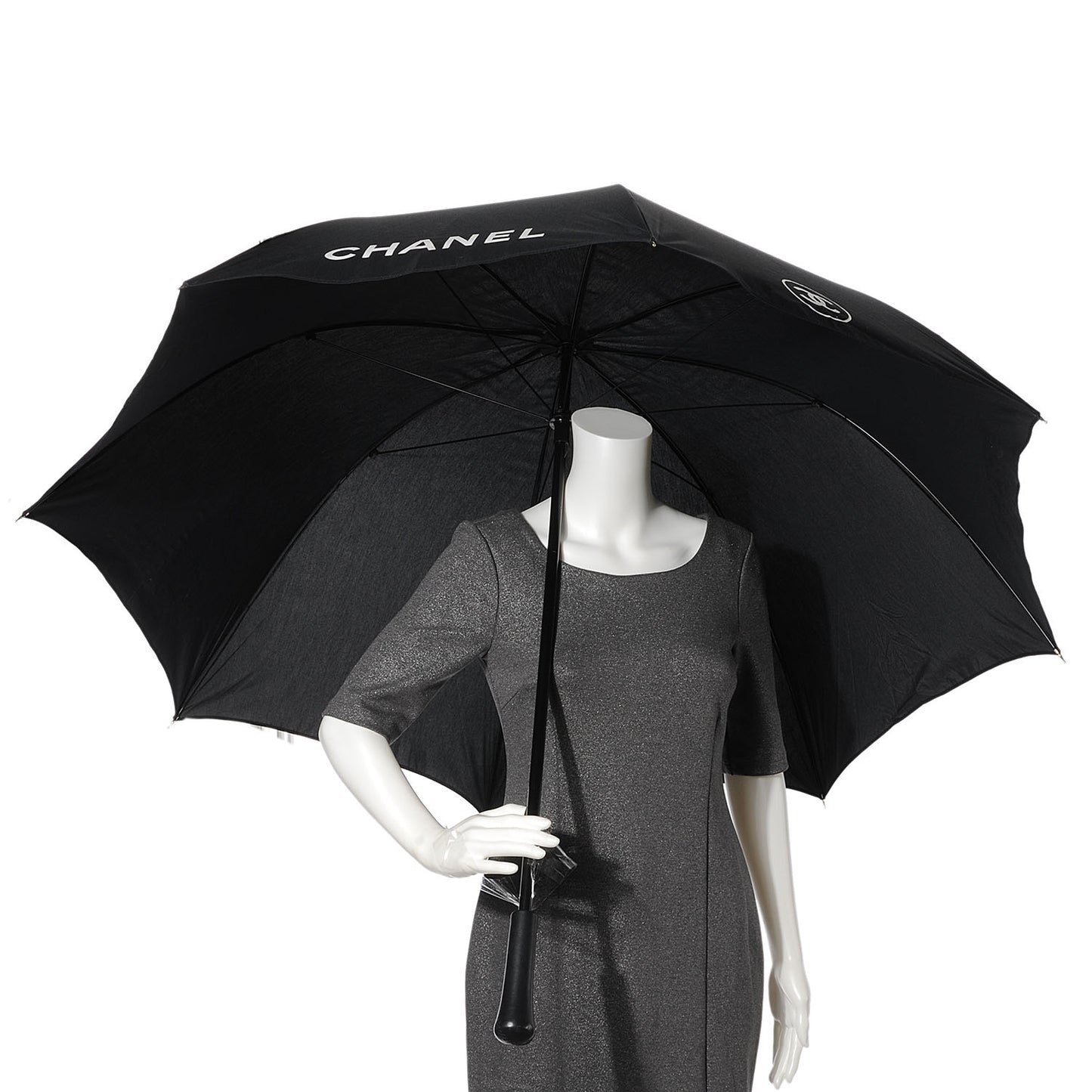 Nylon CC Large Umbrella Black