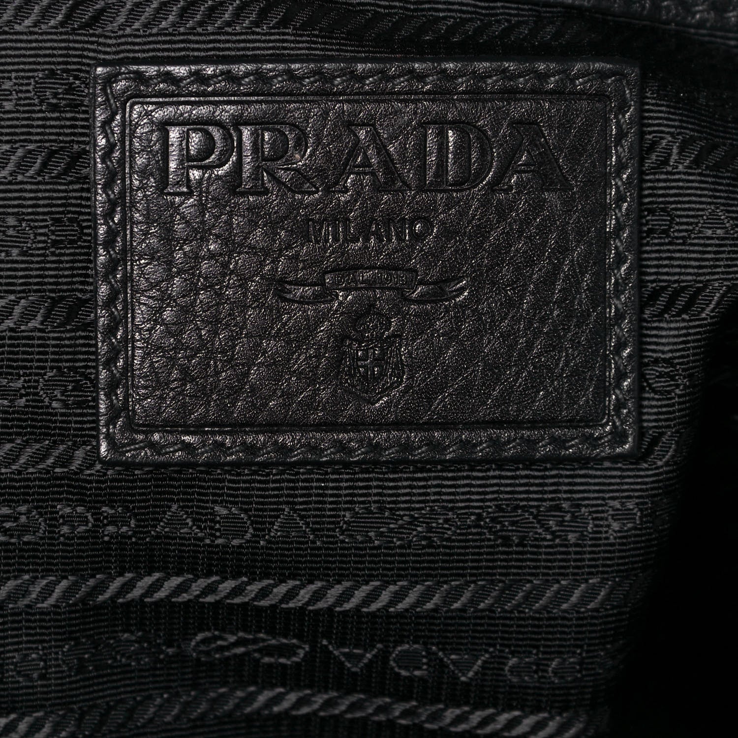 Prada Vitello Daino Tote Black 6 of 16