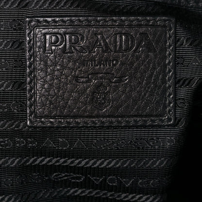 Prada Vitello Daino Tote Black 6 of 16