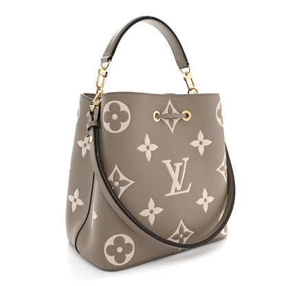 Louis Vuitton Empreinte Monogram Giant Neonoe MM Tourterelle Creme 4 of 11