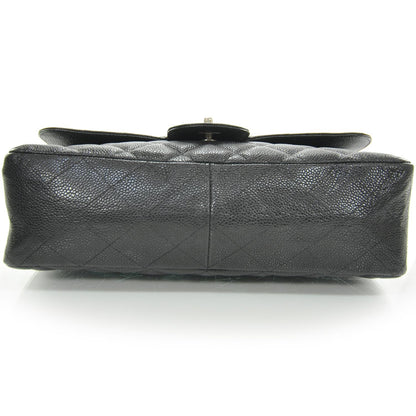 Chanel Caviar Jumbo Single Flap Black SHW 5 of 10