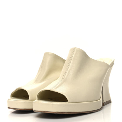 Bottega Veneta Nappa Stack Mule Sandals 37 Sea Salt 3 of 7