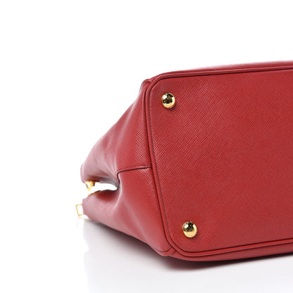 Prada Saffiano Medium Galleria Double Zip Tote Fuoco 5 of 20