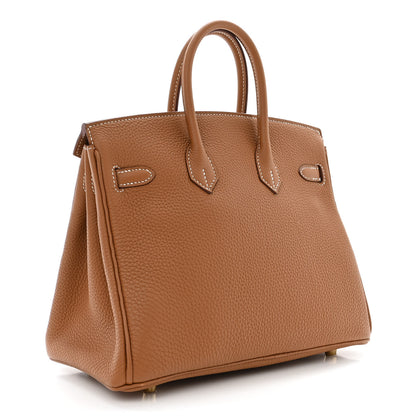 Hermes Togo Birkin 25 Gold 3 of 11