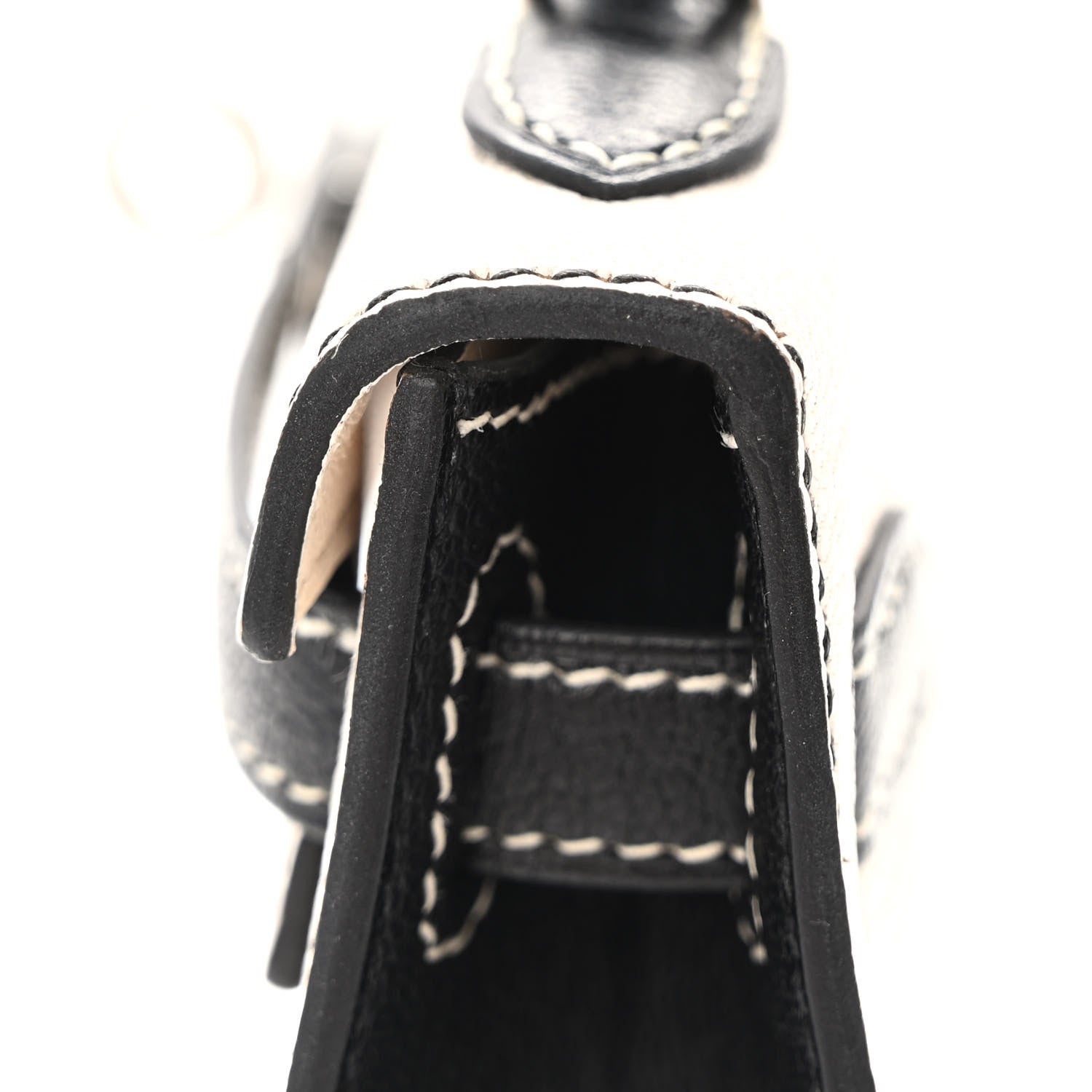 Hermes Chevre Mysore Horseshoe Mini Kelly Sellier 20 Nata Black 12 of 13