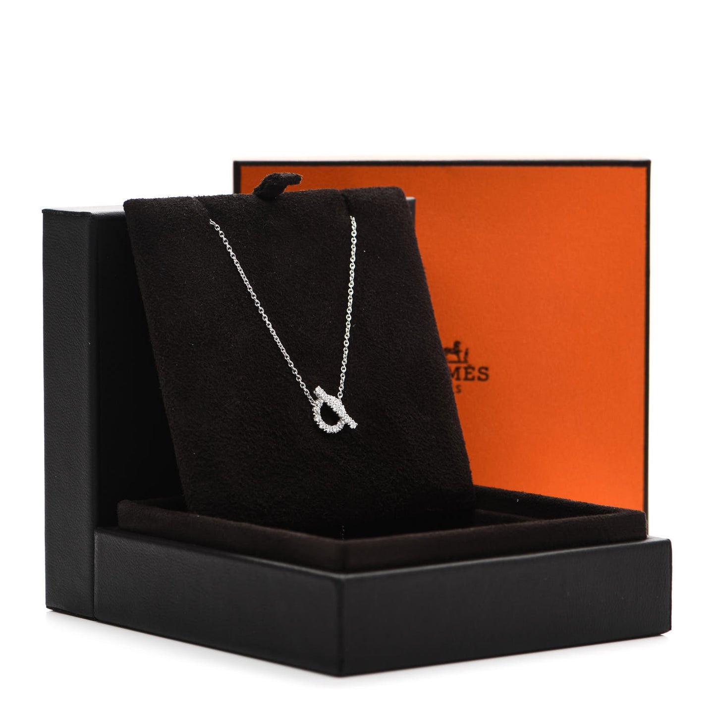 18K White Gold Diamond Finesse Pendant Necklace