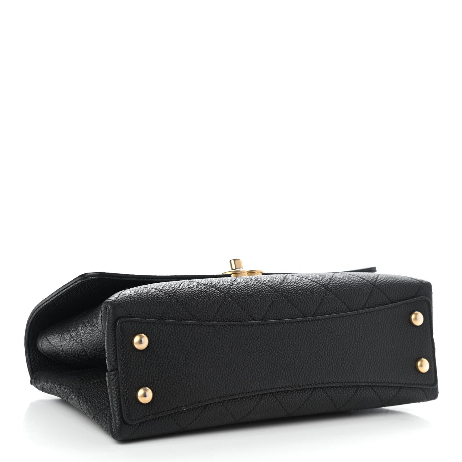 Chanel Grained Calfskin Small Stitched Flap Black 4 of 11