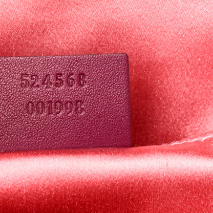 Gucci Velvet Matelasse GG Marmont Dome Backpack Fuchsia Violet Cyclamen 6 of 8