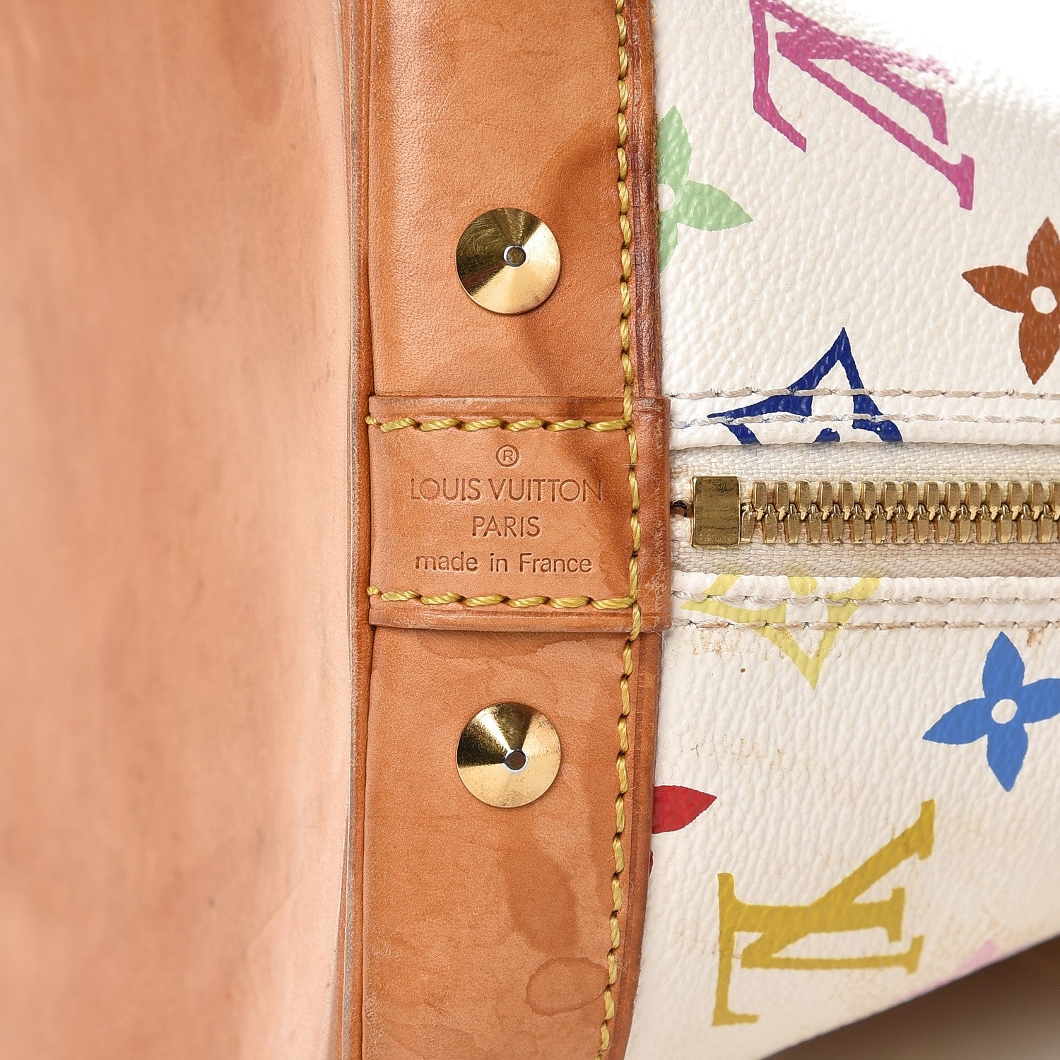 Louis Vuitton Monogram Multicolor Alma White 6 of 13