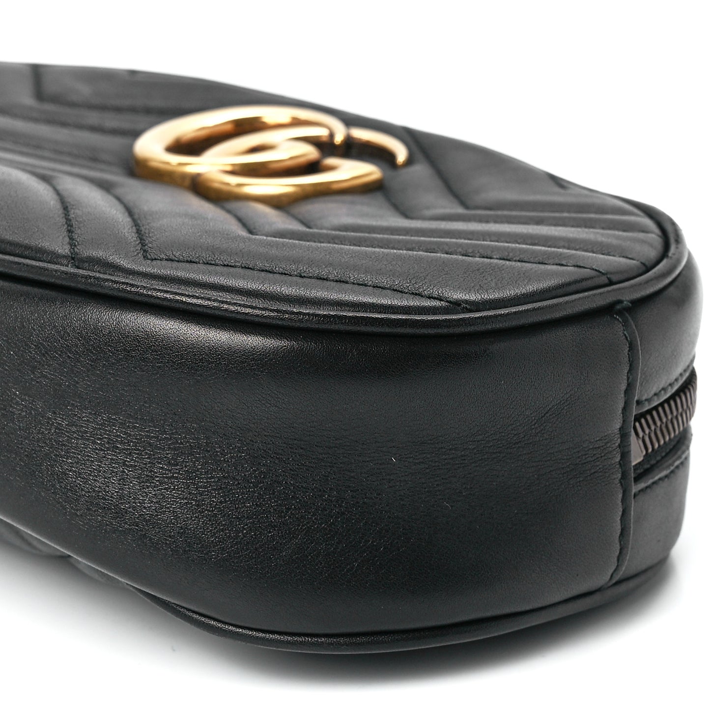 Calfskin Matelasse GG Marmont Belt Bag 85 34 Black