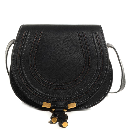 Chloe Calfskin Mini Marcie Round Crossbody Bag Black 1 of 8