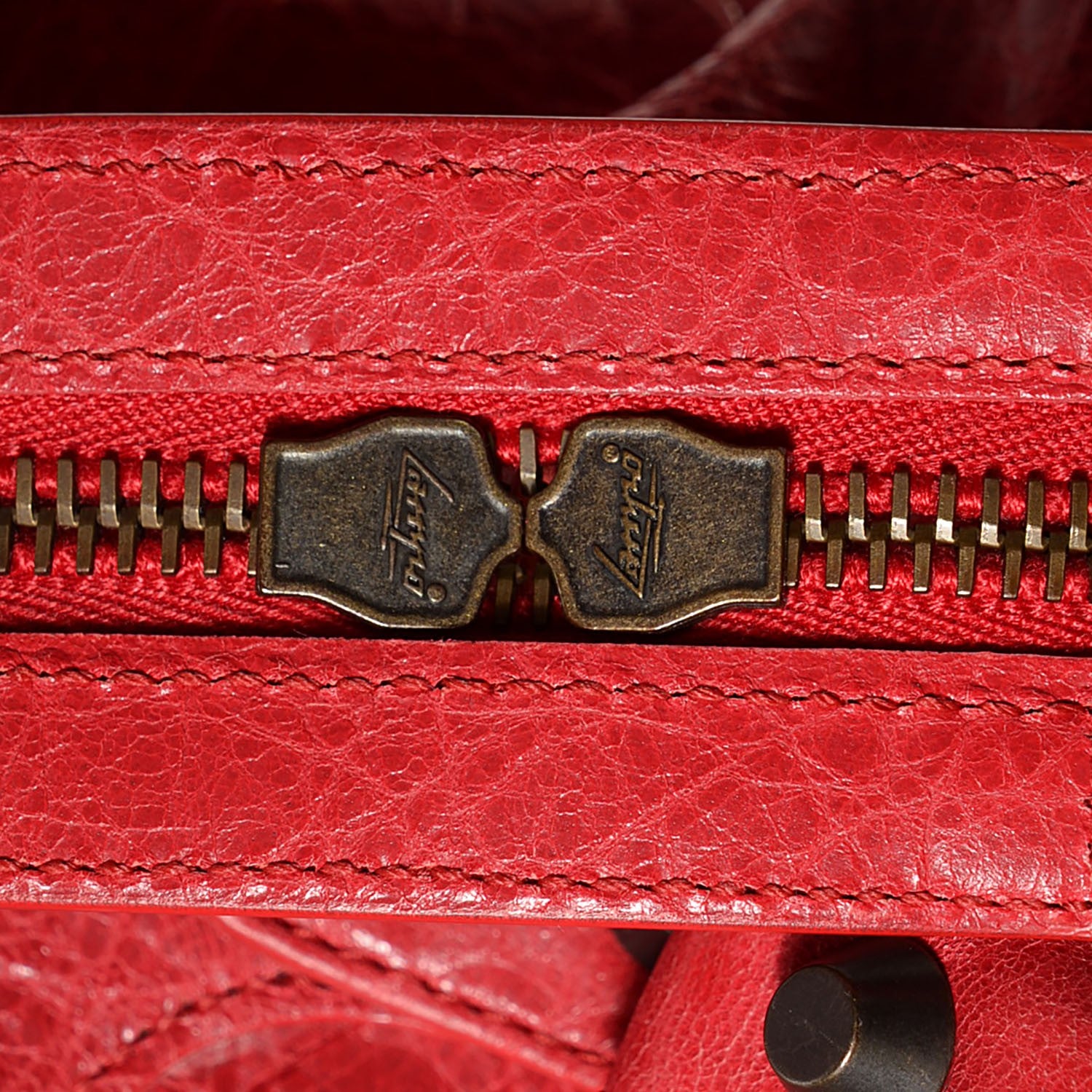 Balenciaga Agneau Classic Hardware Town Rouge Cardinal 13 of 13