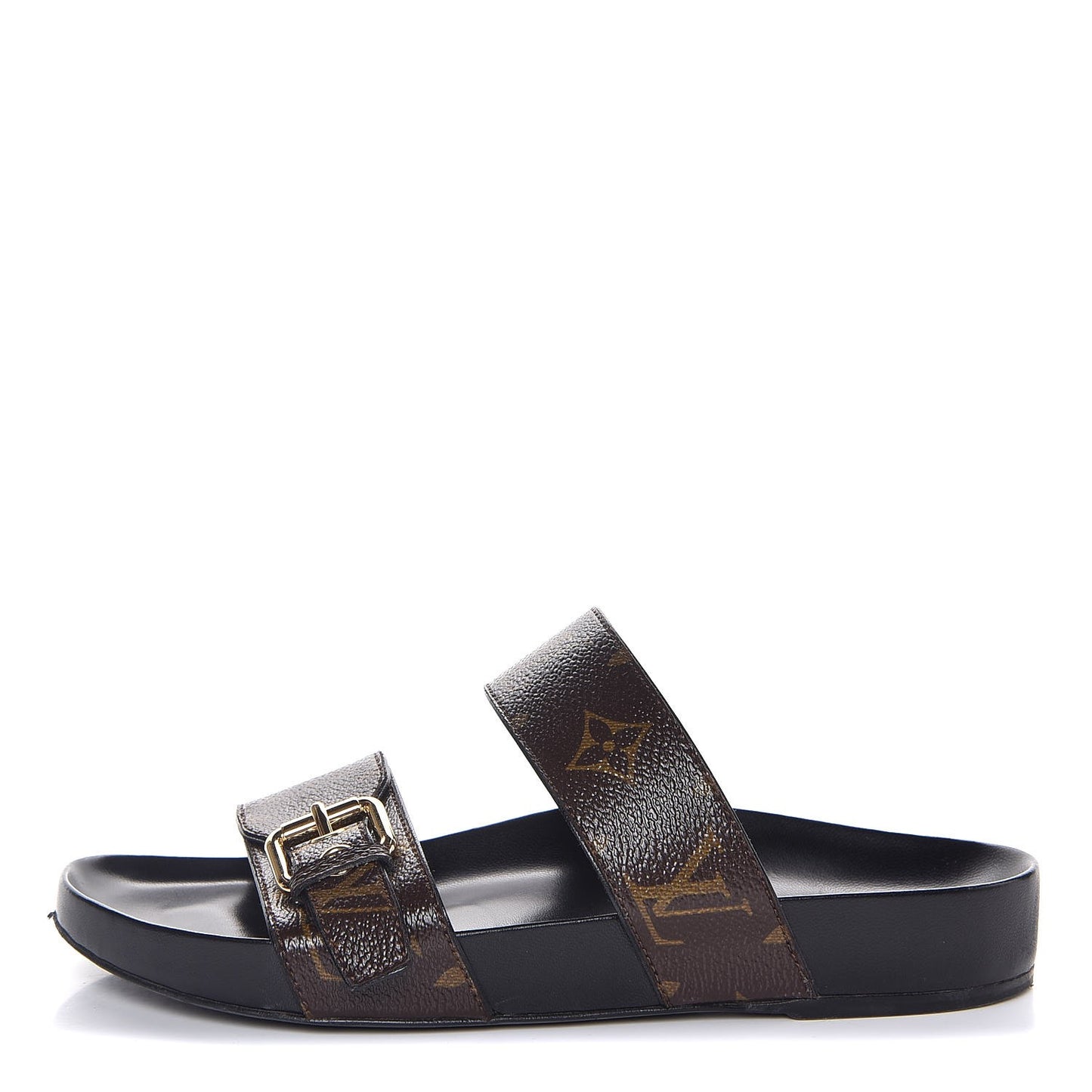 Monogram Bom Dia Mule Sandals 36 Black