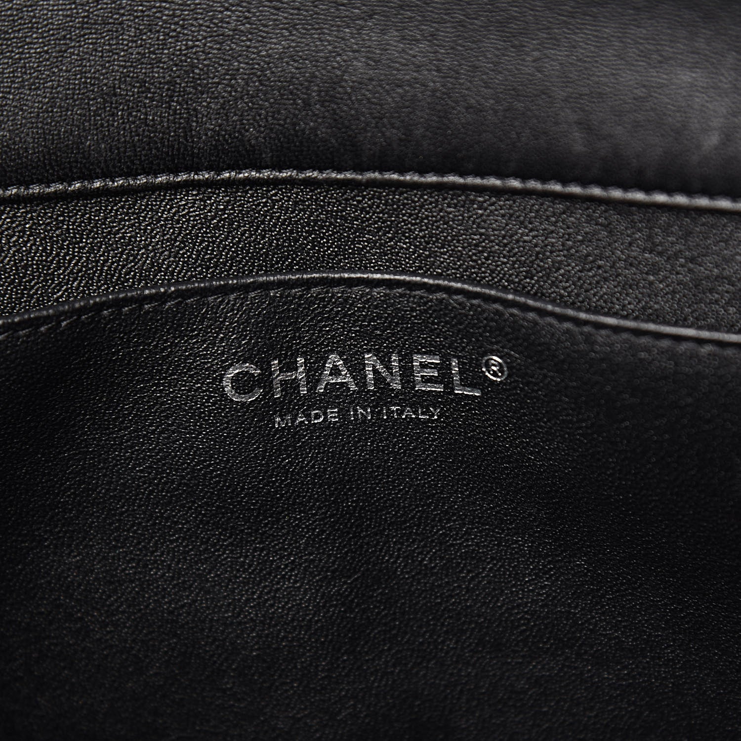 Chanel Lambskin Quilted Clutch With Chain Flap Black 6 of 13