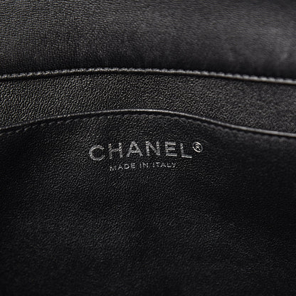 Chanel Lambskin Quilted Clutch With Chain Flap Black 6 of 13