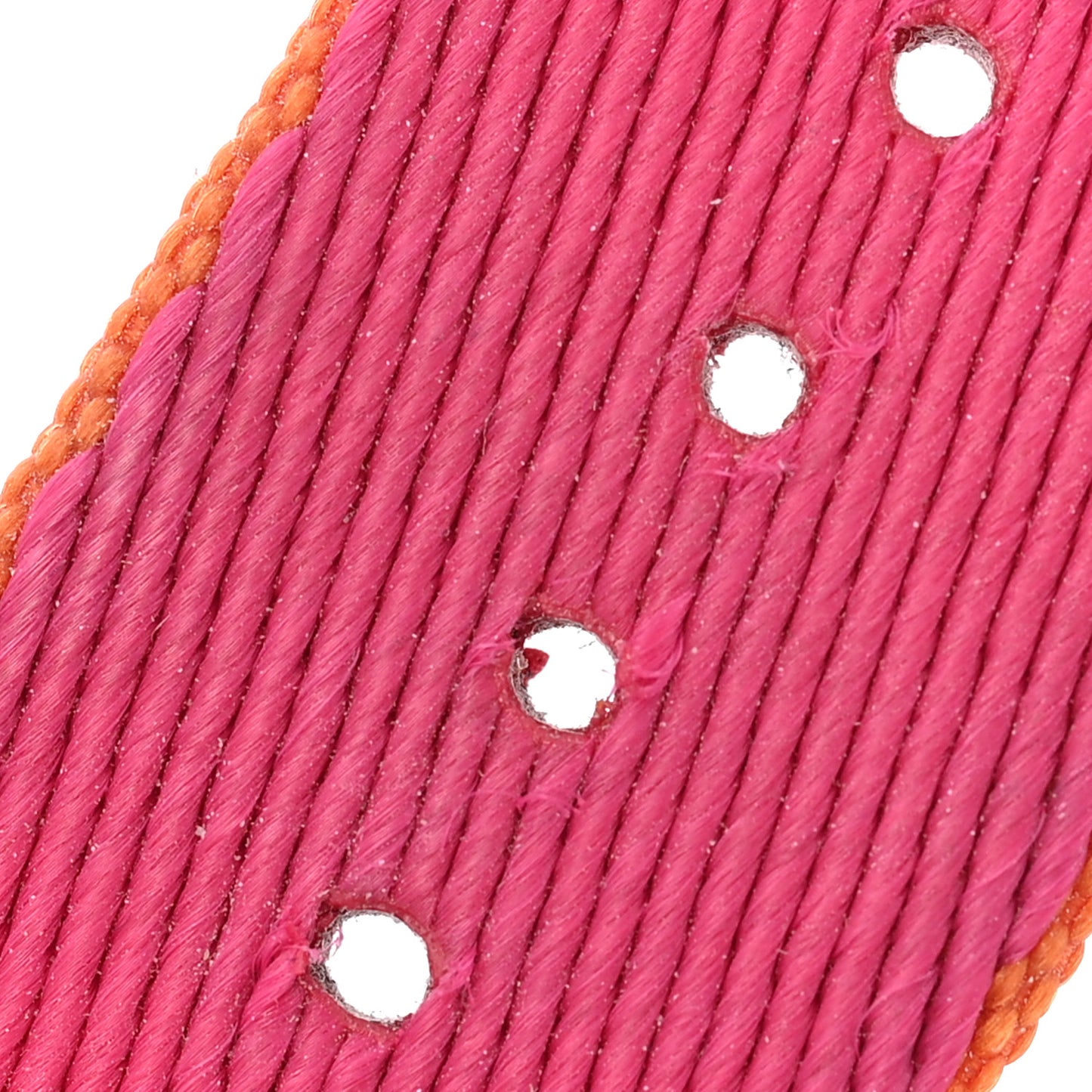 Nylon Weave 32mm Twill Jump Apple Watch Single Tour Strap Orange Rose Mexico