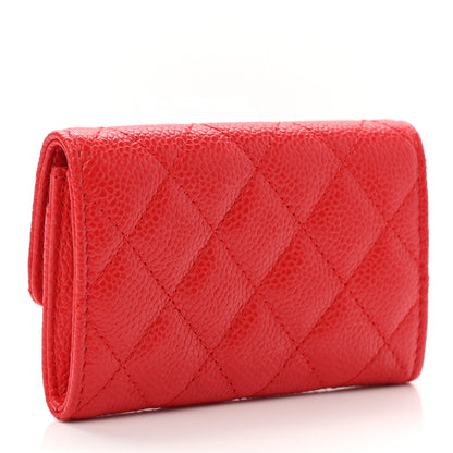 Chanel Caviar Quilted Incognito Flap Card Holder Red 3 of 9